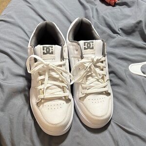 DC Classic White and Gray Sneakers